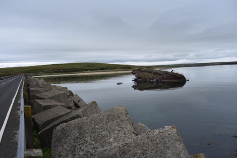 Churchill Barriers blockship